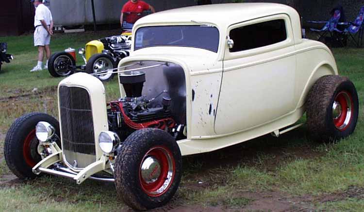 32 Ford Chopped Hiboy 3 Window Coupe